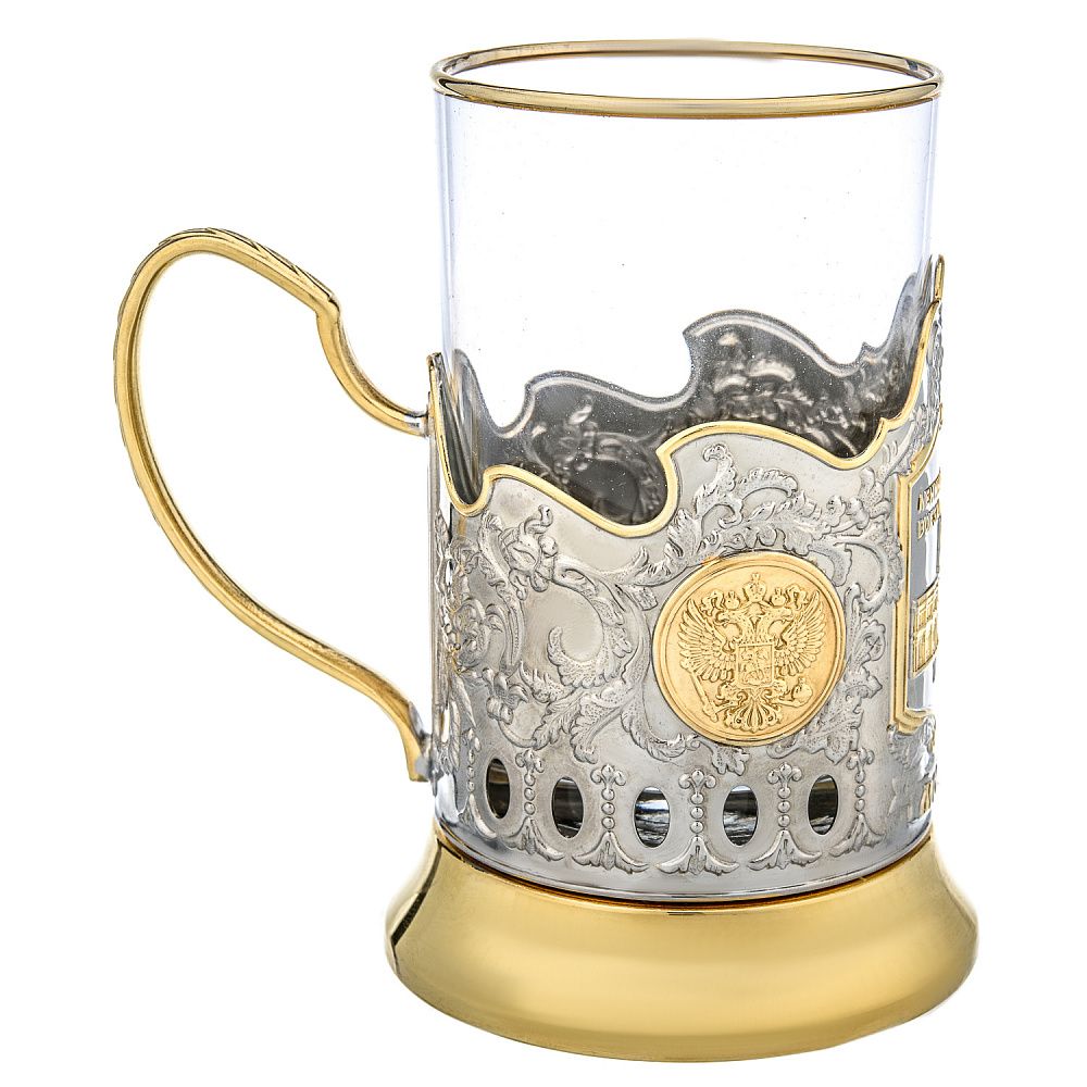 Подстаканник никелированный «Ленинградский вокзал» - интернет магазин Русь Велика я фото 2