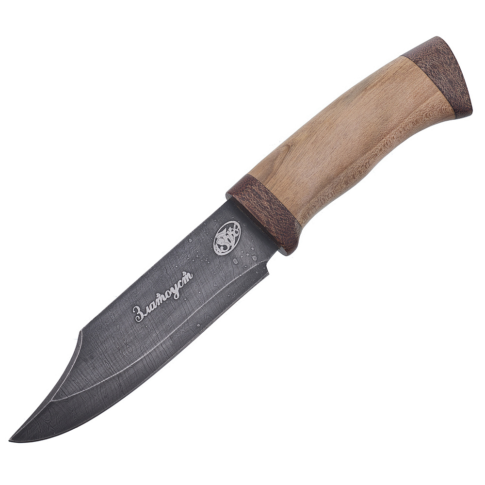 Нож сувенирный из дамасской стали «Медведь». Златоуст - интернет магазин Русь Велика я фото 1