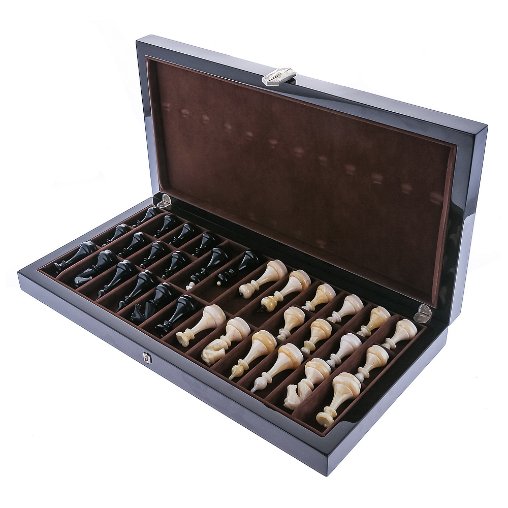 Шахматы с инкрустацией и фигурами из янтаря «Олива» 56х56 см - интернет магазин Русь Велика я фото 11