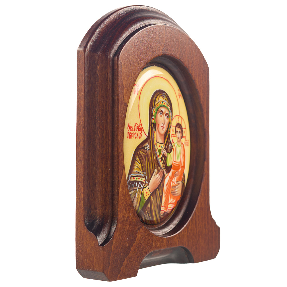 Икона «Божья Матерь Иверская». Ростовская финифть 10,5х13,5 см - интернет магазин Русь Велика я фото 1