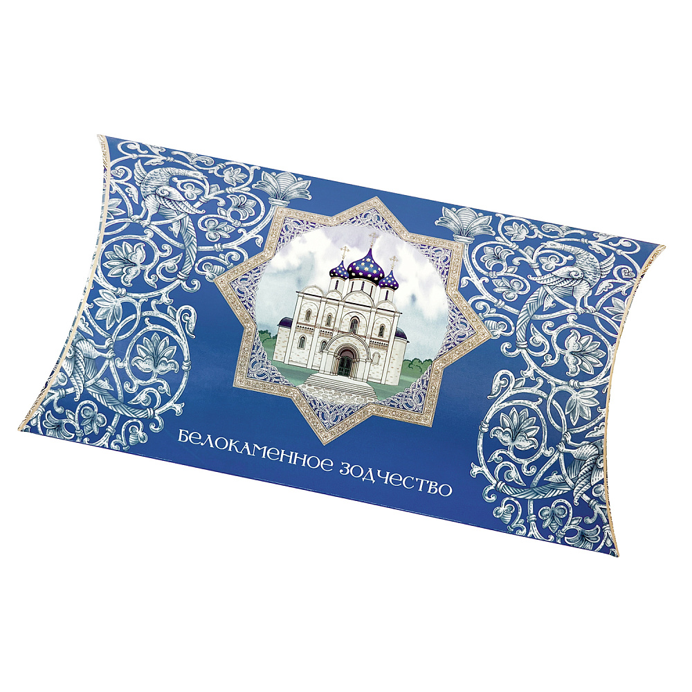Платок шелковый «Белокаменное зодчество» 90х90 см - интернет магазин Русь Велика я фото 4
