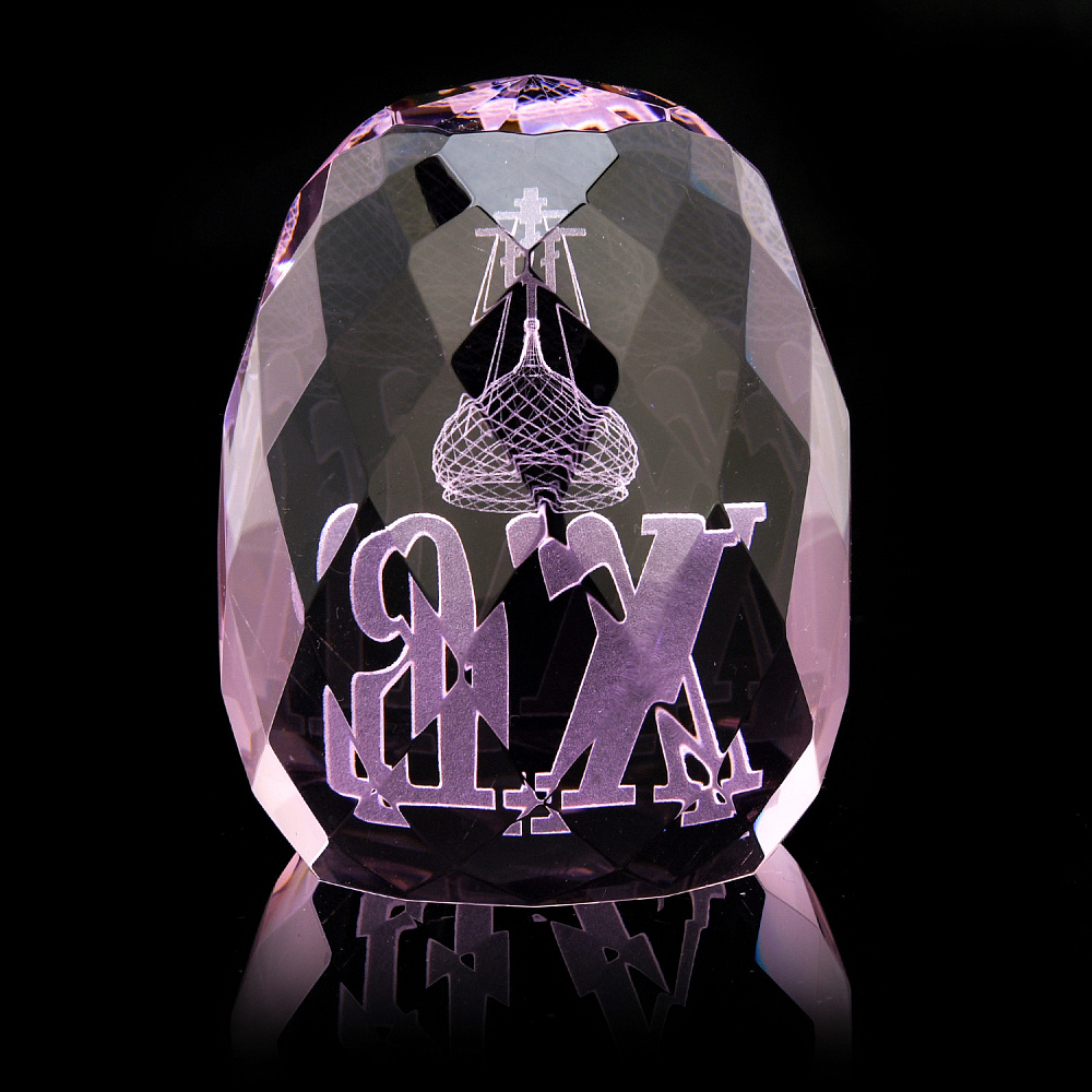 Лазерная графика. Статуэтка-яйцо «ХВ» - интернет магазин Русь Велика я фото 2