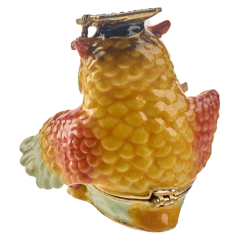 Шкатулка «Ученая сова». Традиции Фаберже - интернет магазин Русь Велика я фото 2