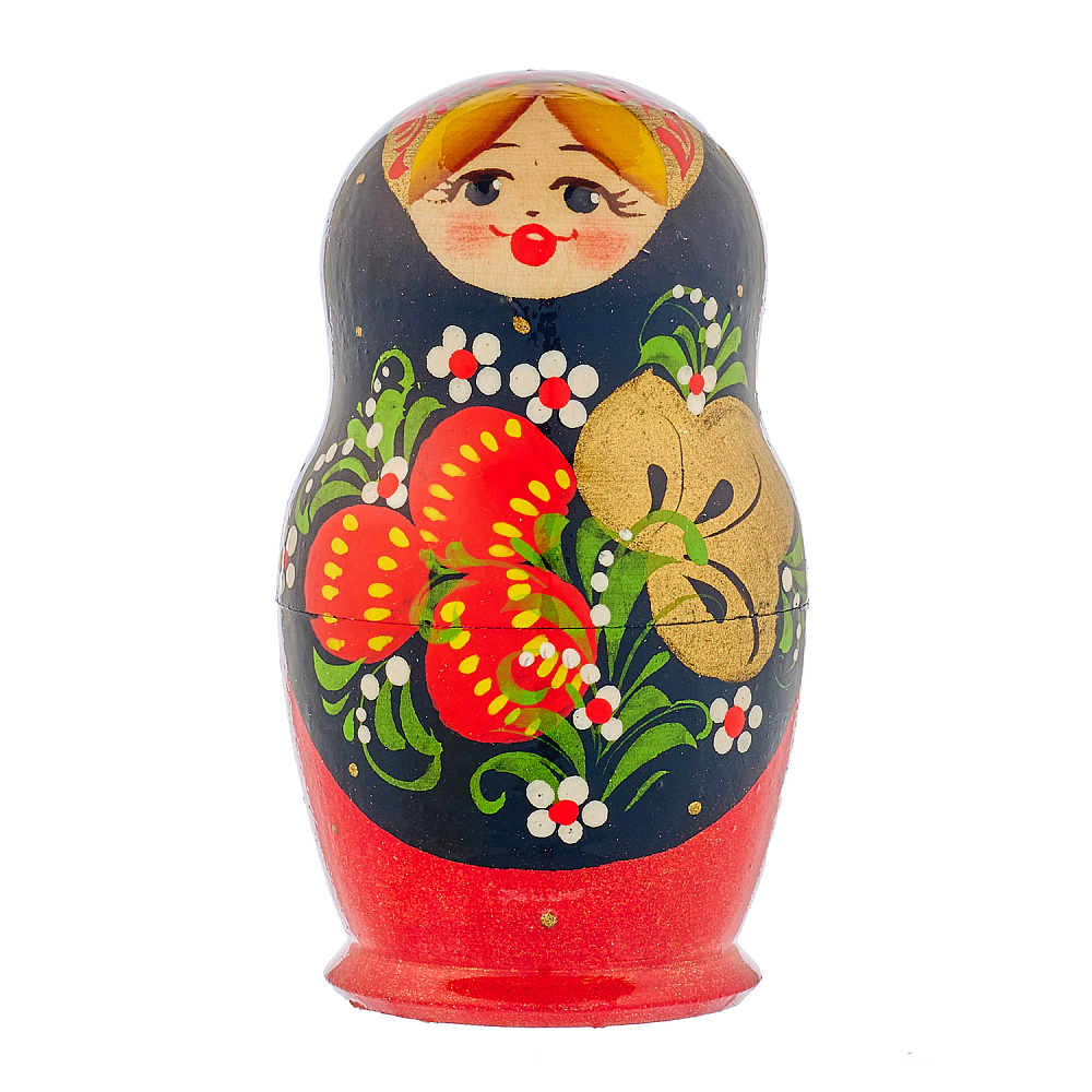 Матрешка «Клубника» 5 мест - интернет магазин Русь Велика я фото 1
