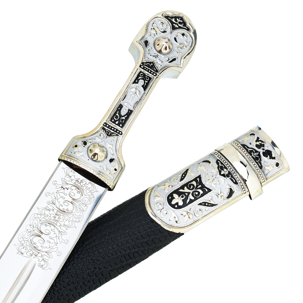 Подарочный набор с кинжалом и рожками для вина - интернет магазин Русь Велика я фото 4