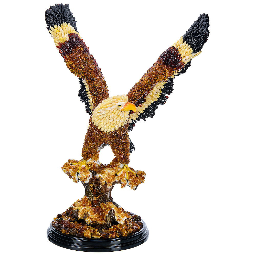 Скульптура из янтаря «Орел» - интернет магазин Русь Велика я фото 1