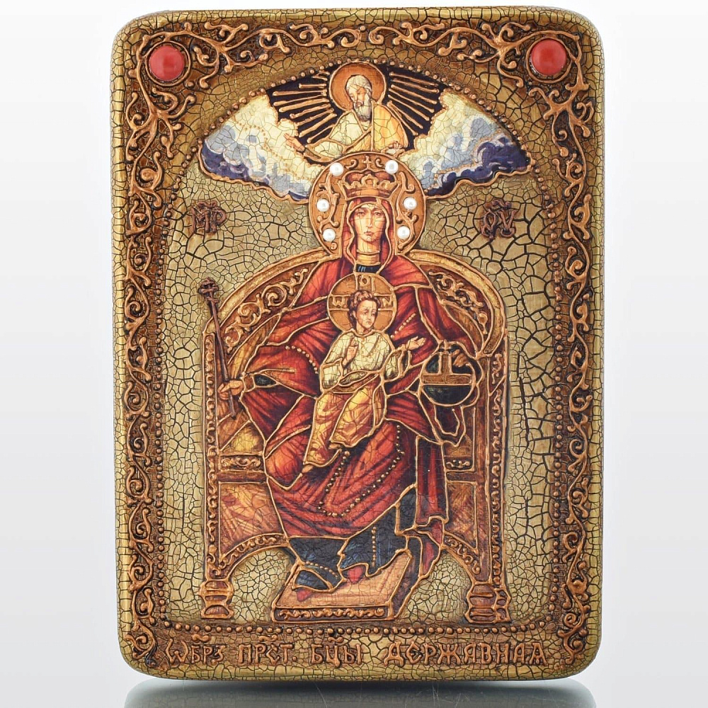 Икона Божье Матери «Державная» 15 х 20 см - интернет магазин Русь Велика я фото 2