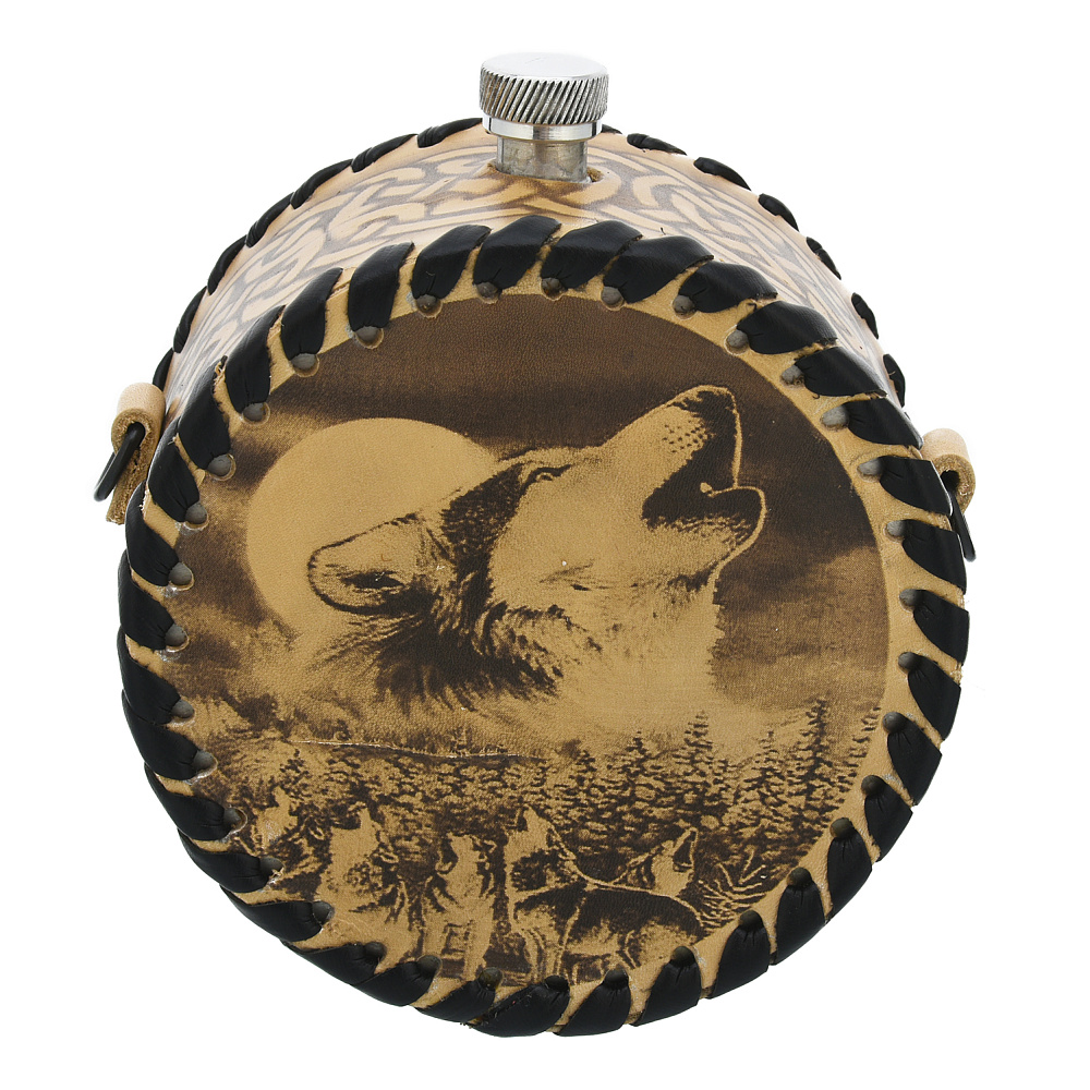 Фляга 1 л «Волк» - интернет магазин Русь Велика я 