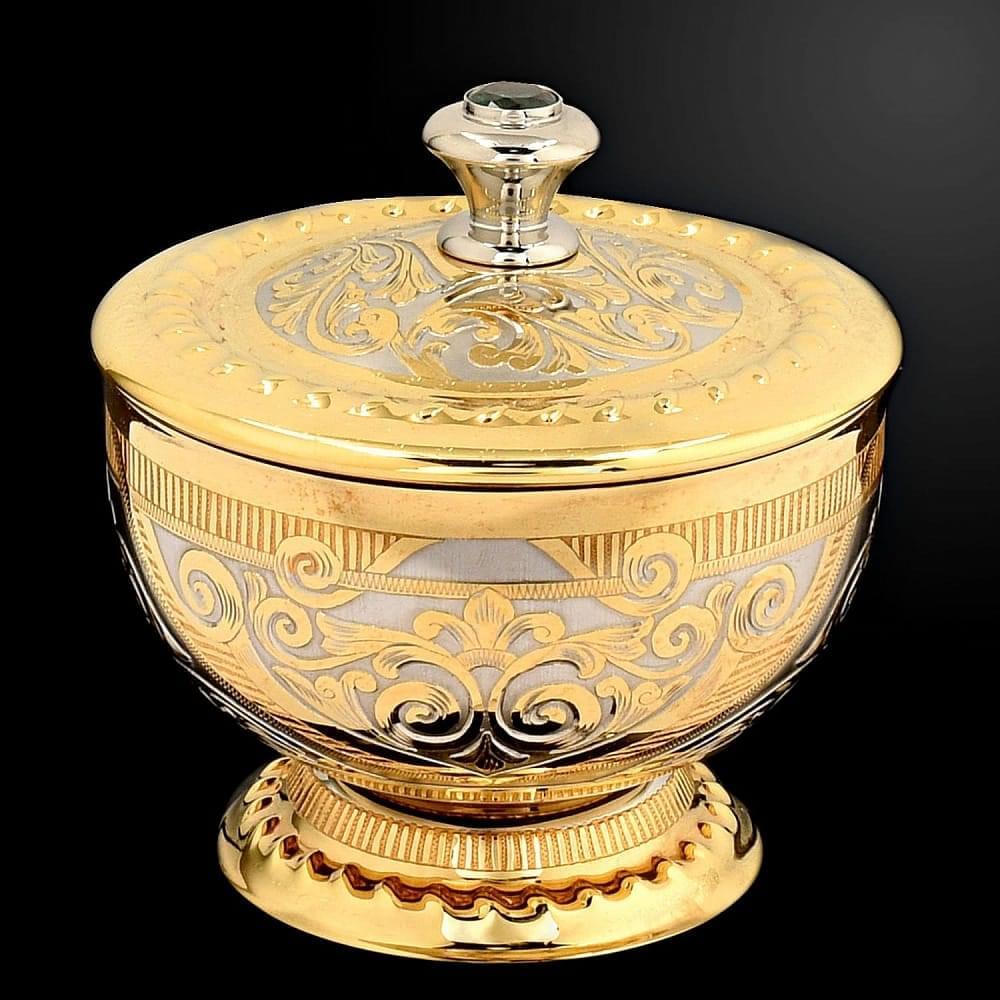 Сервиз чайный на 2 персоны. Латунь. Златоуст - интернет магазин Русь Велика я фото 2