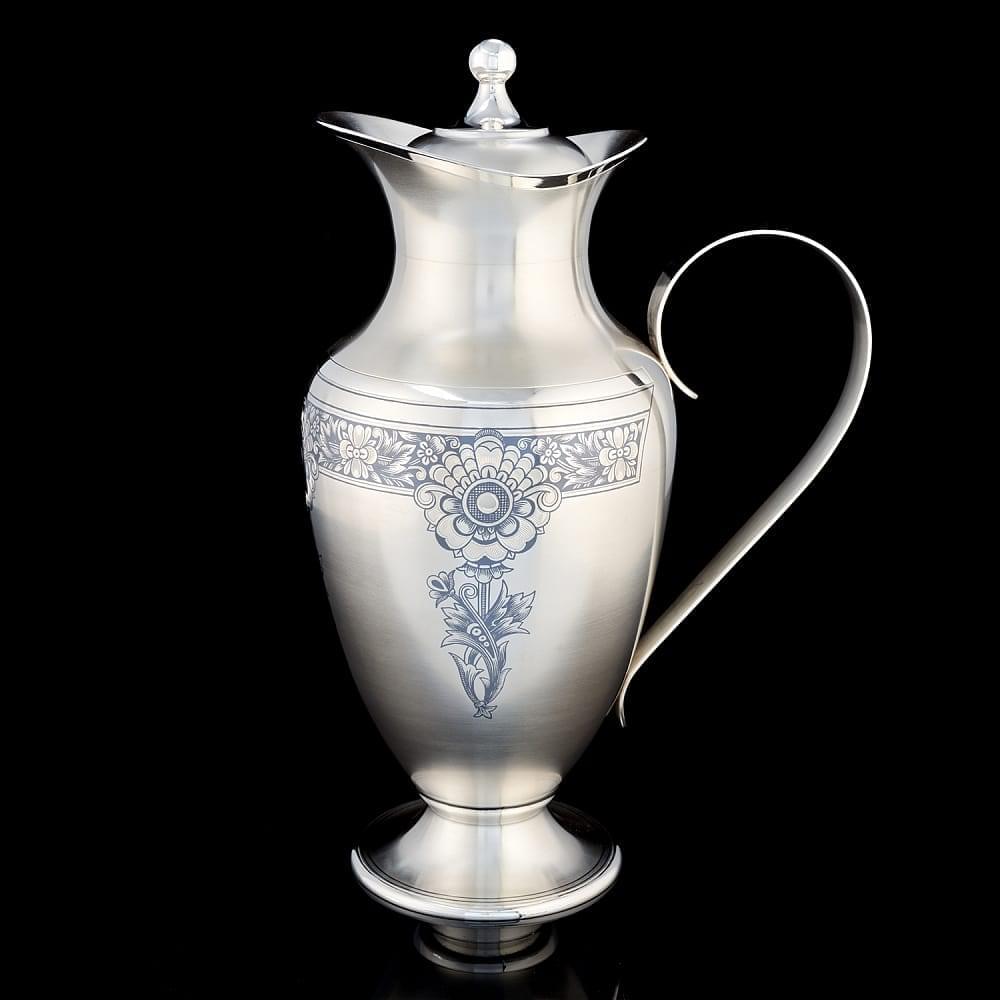 Набор для воды «Пион» (серебро 925*) 1354 гр. - интернет магазин Русь Велика я фото 6