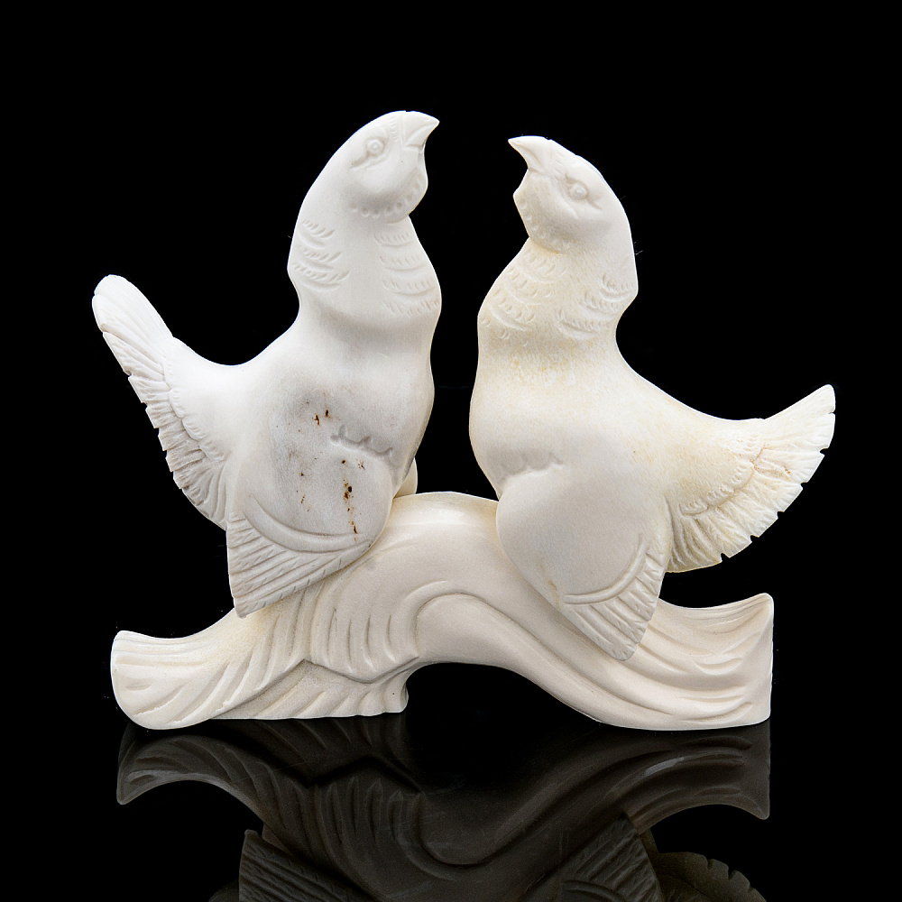 Скульптура из рога лося «На току» - интернет магазин Русь Велика я 