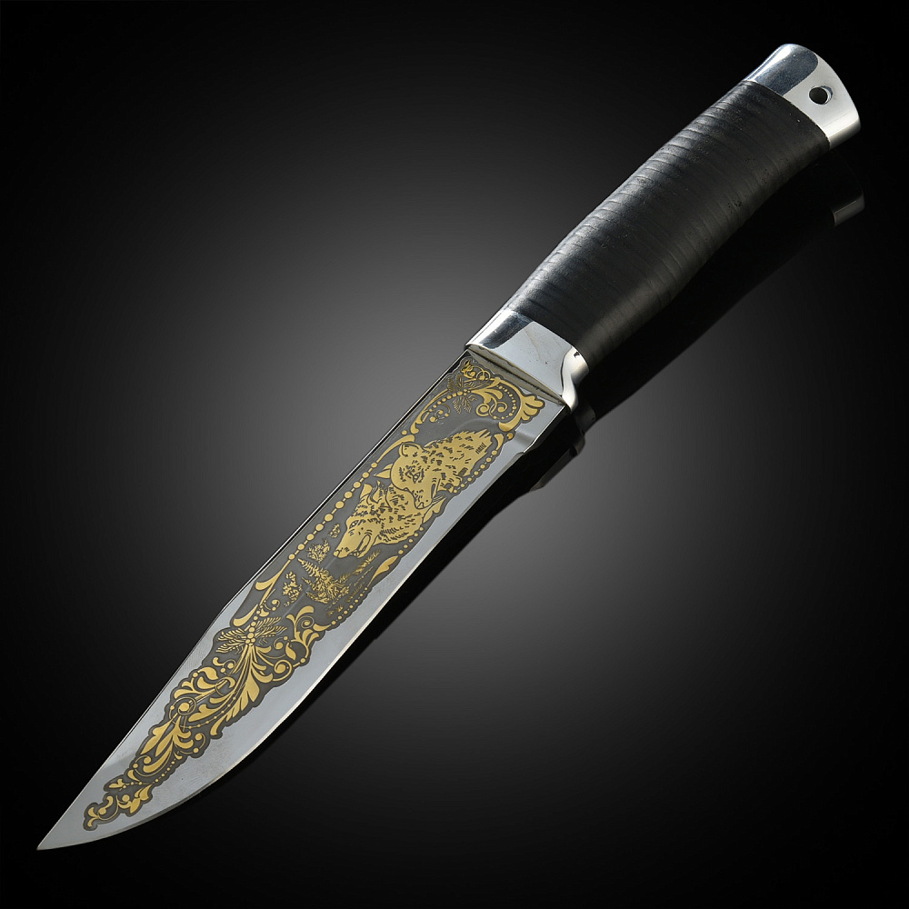 Нож сувенирный «Таежный. Волки». Златоуст - интернет магазин Русь Велика я 