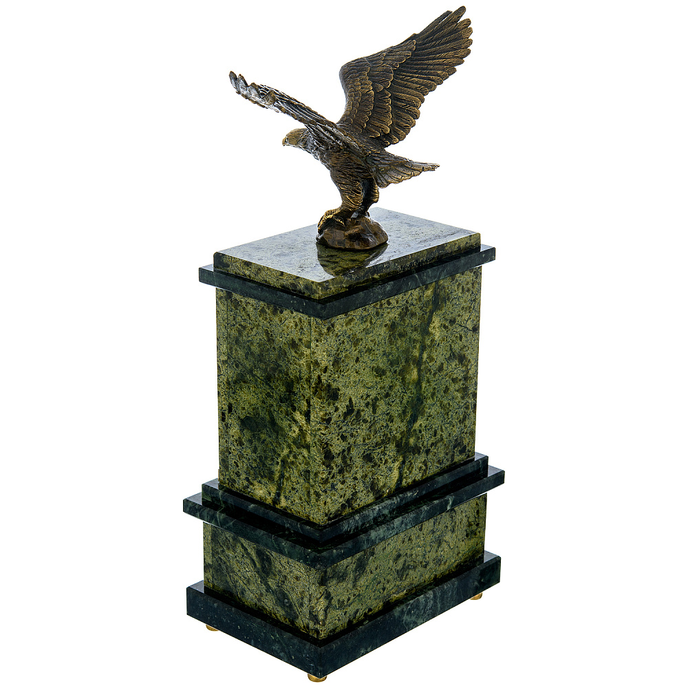 Настольные часы из камня «Орел». Златоуст - интернет магазин Русь Велика я фото 3