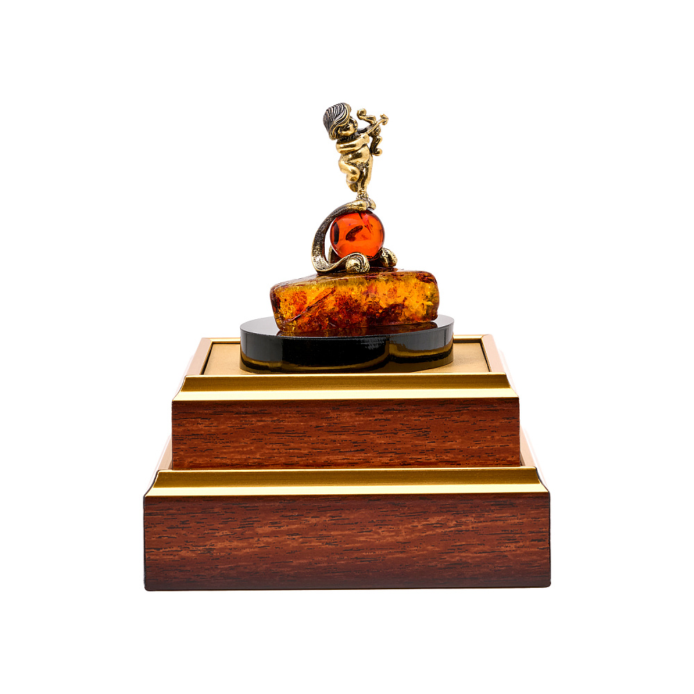 Статуэтка из янтаря и бронзы «Знак Зодиака Стрелец» - интернет магазин Русь Велика я фото 2