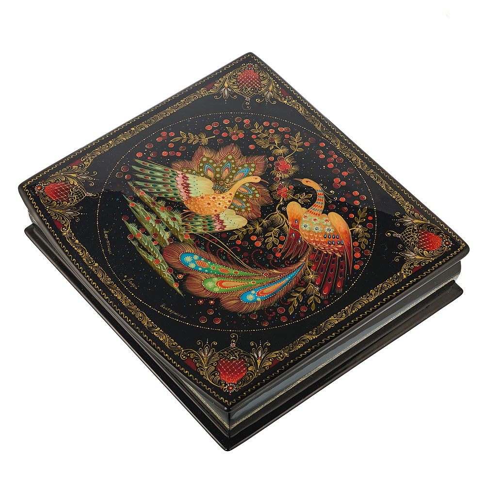 Шкатулка с художественной росписью «Жар-птицы» - интернет магазин Русь Велика я фото 1