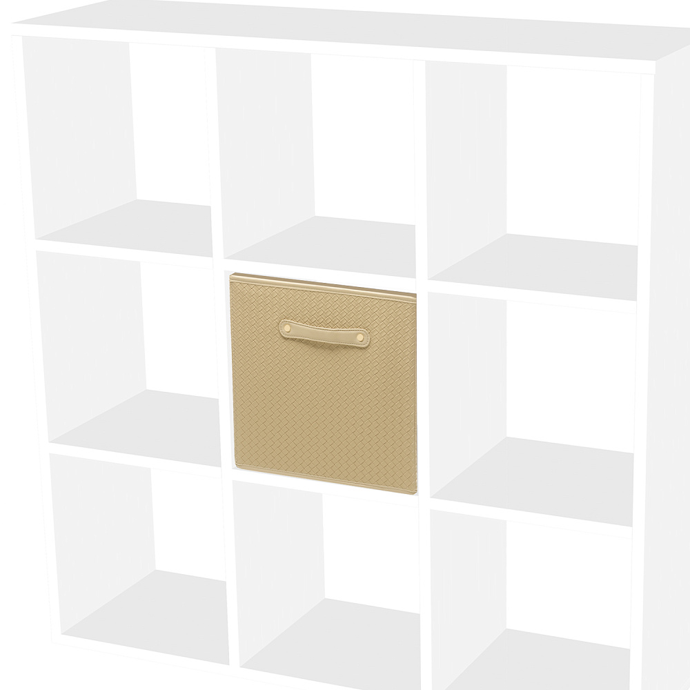 Органайзер из кожи для хранения вещей бежевый 31х31х31 см - интернет магазин Русь Велика я фото 2