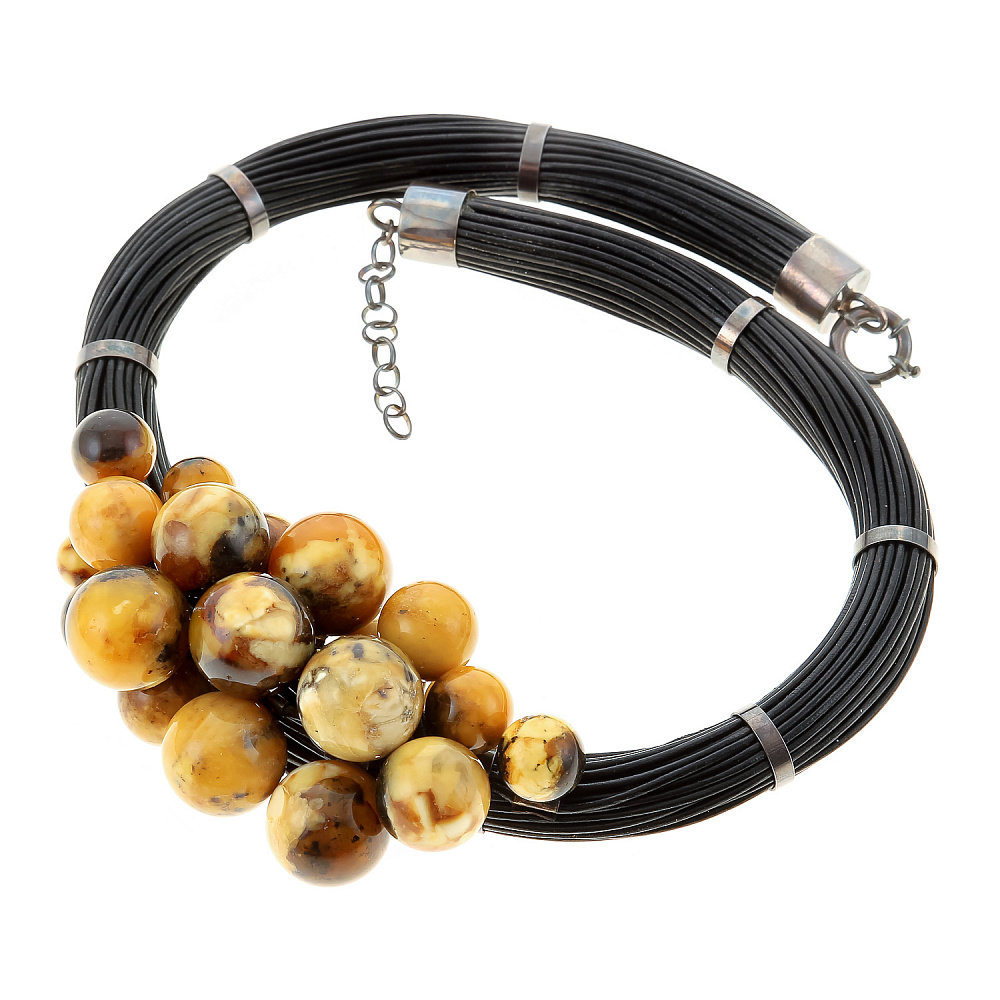 Колье из янтаря «Шары» - интернет магазин Русь Велика я фото 2