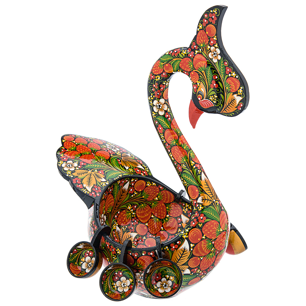 Братина с ковшиками «Лебедь». Хохлома - интернет магазин Русь Велика я фото 1