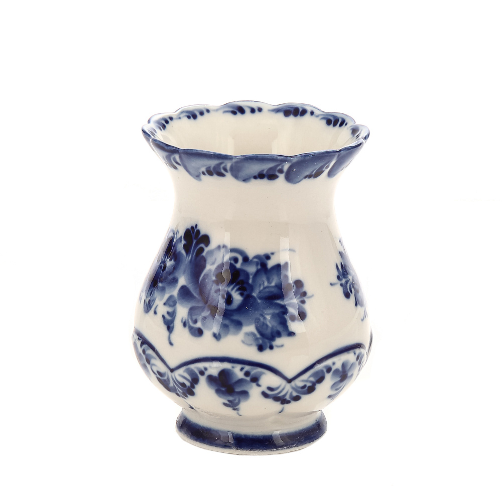 Чайный сервиз на 6 персон «Летняя фантазия». Гжель - интернет магазин Русь Велика я фото 10