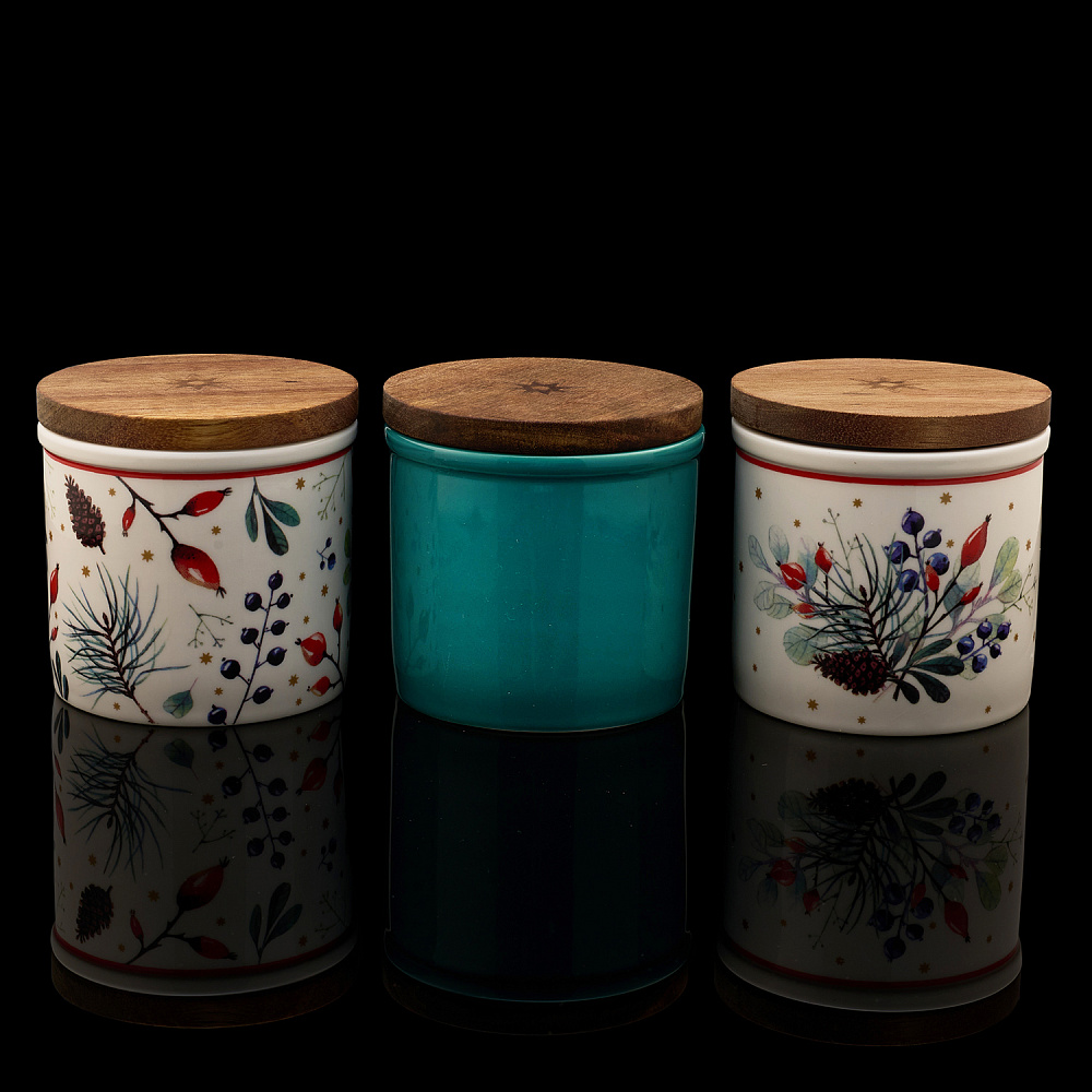 Набор банок с крышкой «Календа». Форма Стандартная. ИФЗ - интернет магазин Русь Велика я 