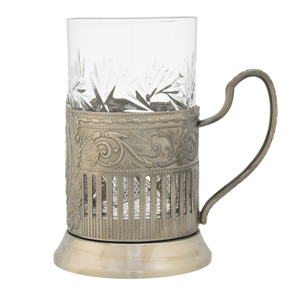 Подстаканник никелированный «Юбилейный. 55 лет» - интернет магазин Русь Велика я фото 1