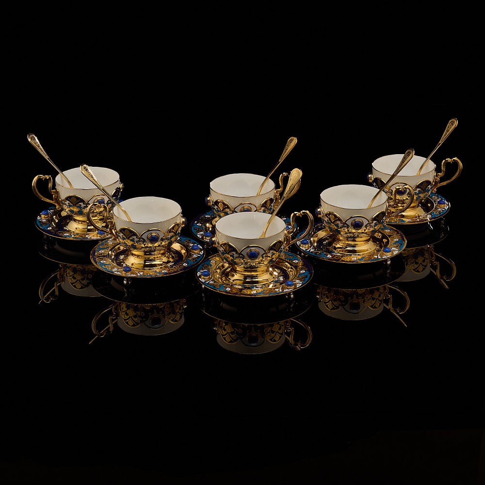 Чайный сервиз на 6 персон «Чаепитие». Златоуст - интернет магазин Русь Велика я фото 9