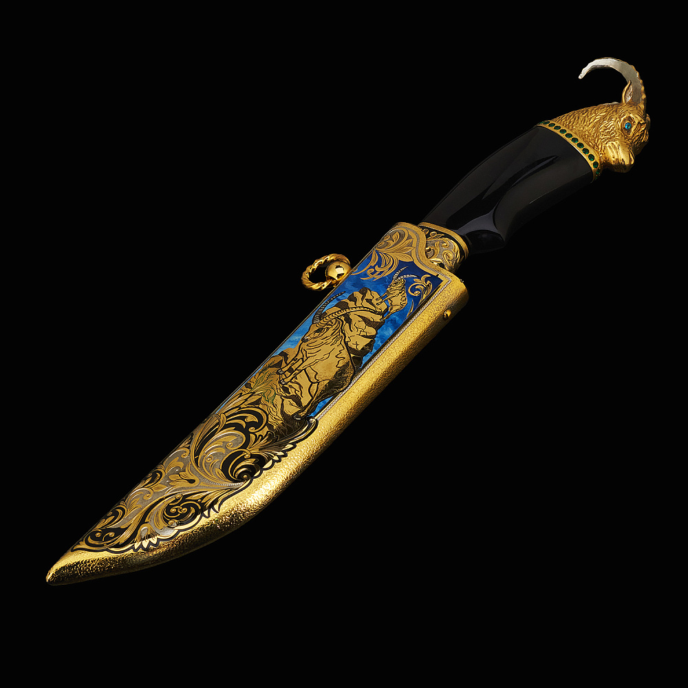 Нож сувенирный «Горный баран». Златоуст - интернет магазин Русь Велика я фото 1