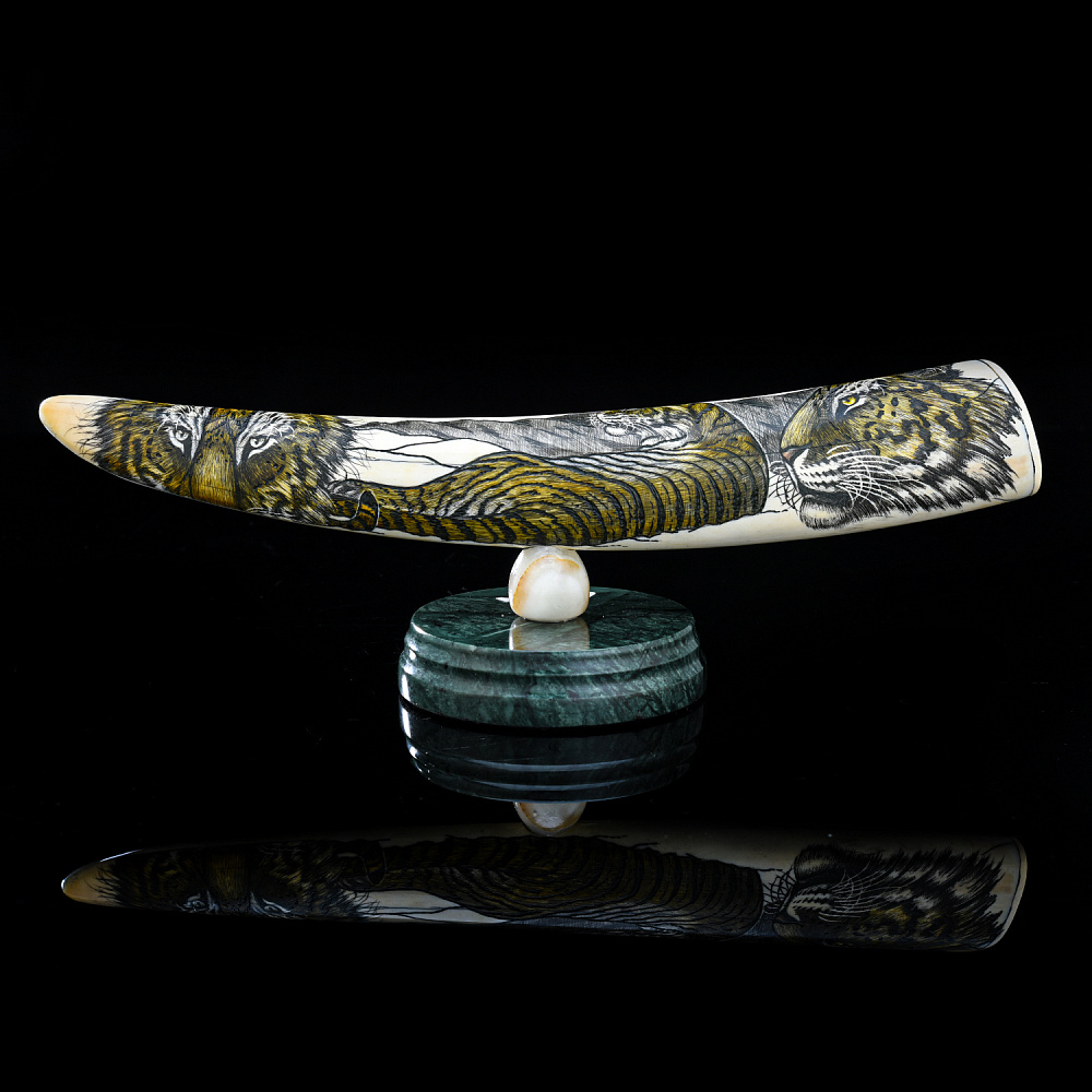 Статуэтка из кости «Тигр» - интернет магазин Русь Велика я 