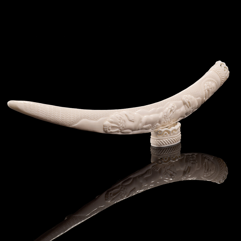 Настольная композиция из кости «Моржи и тюлени» - интернет магазин Русь Велика я фото 6