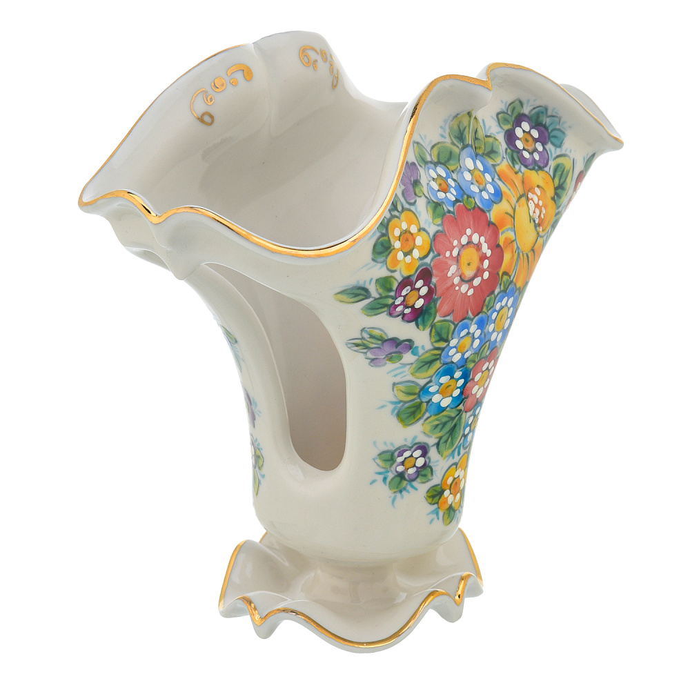 Салфетница «Утро». Гжель в цвете - интернет магазин Русь Велика я фото 1