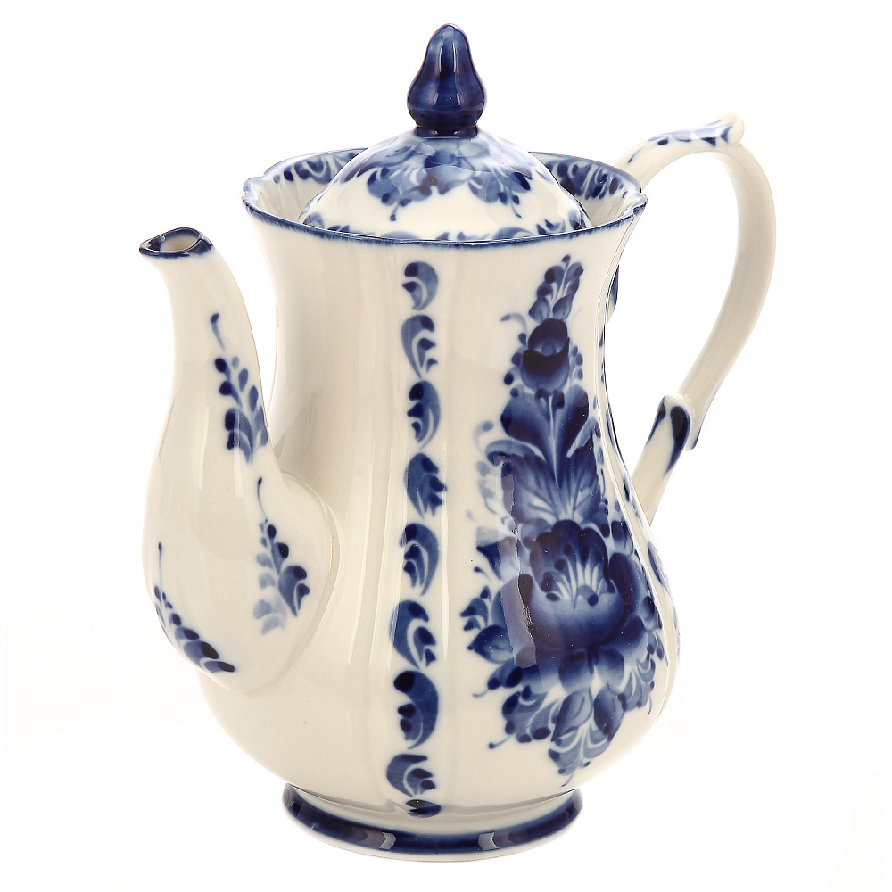 Кофейный сервиз на 2 персоны «Дебют». Гжель - интернет магазин Русь Велика я фото 2