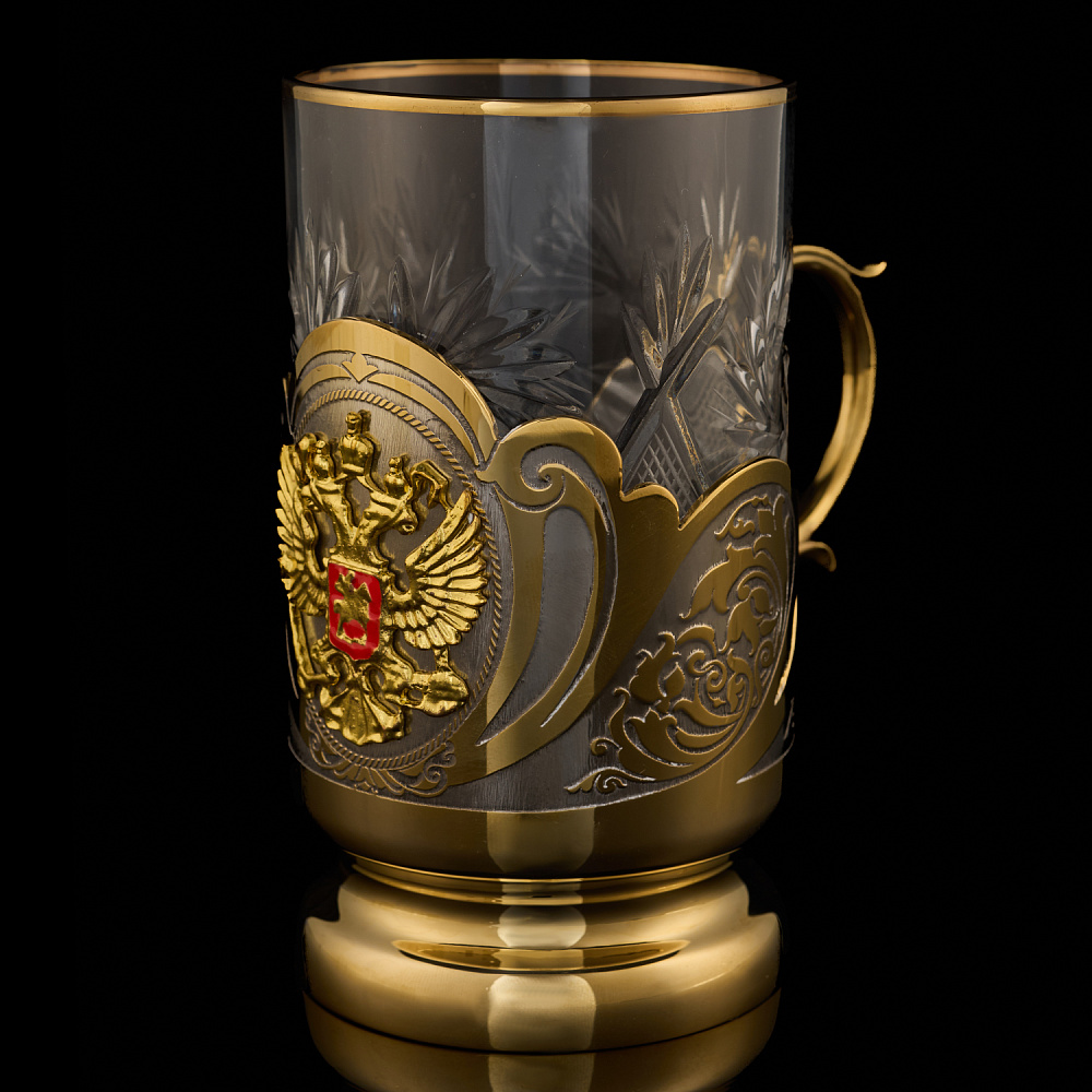 Подстаканник «Герб РФ». Златоуст - интернет магазин Русь Велика я фото 2