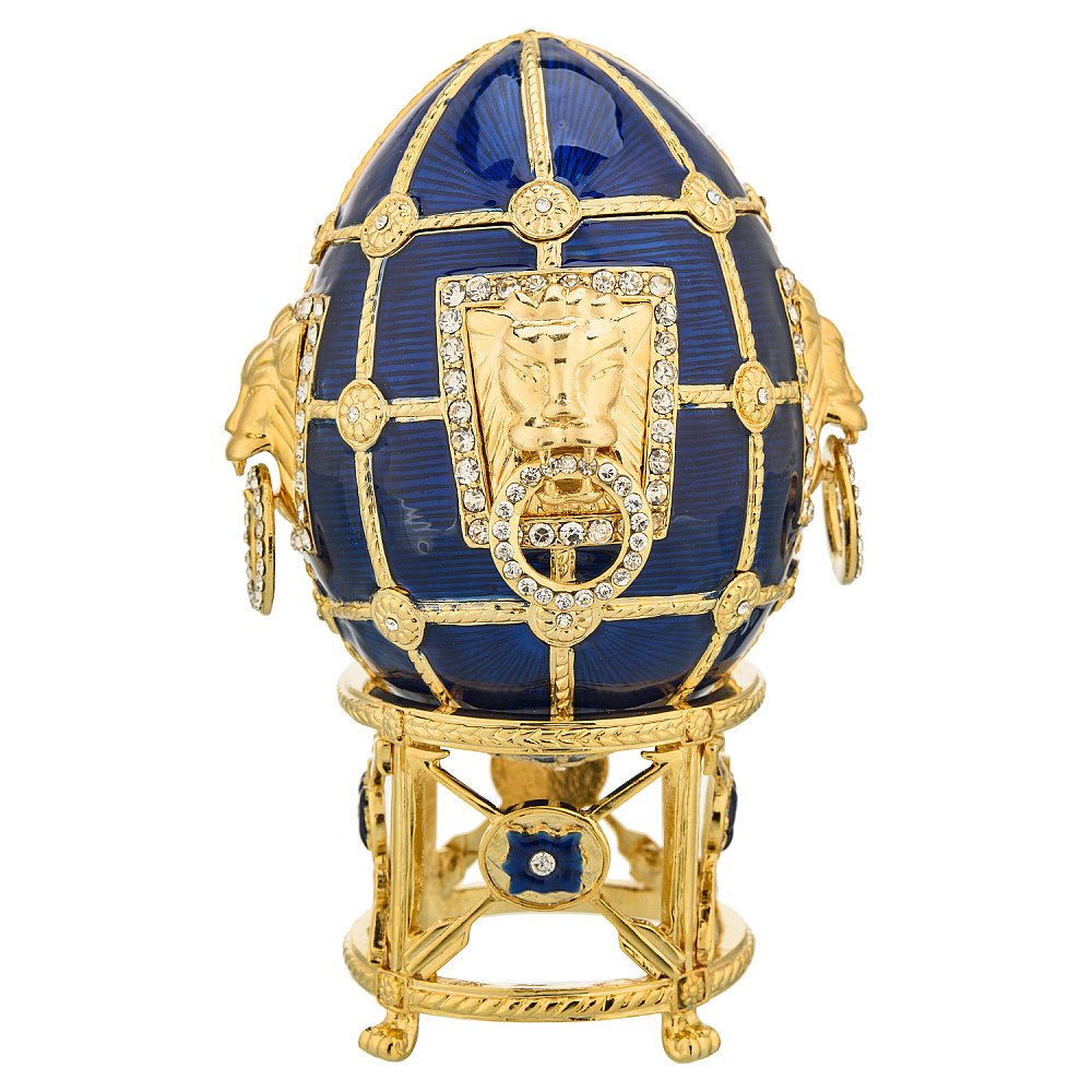 Пасхальное яйцо «Лев». Традиции Фаберже - интернет магазин Русь Велика я 