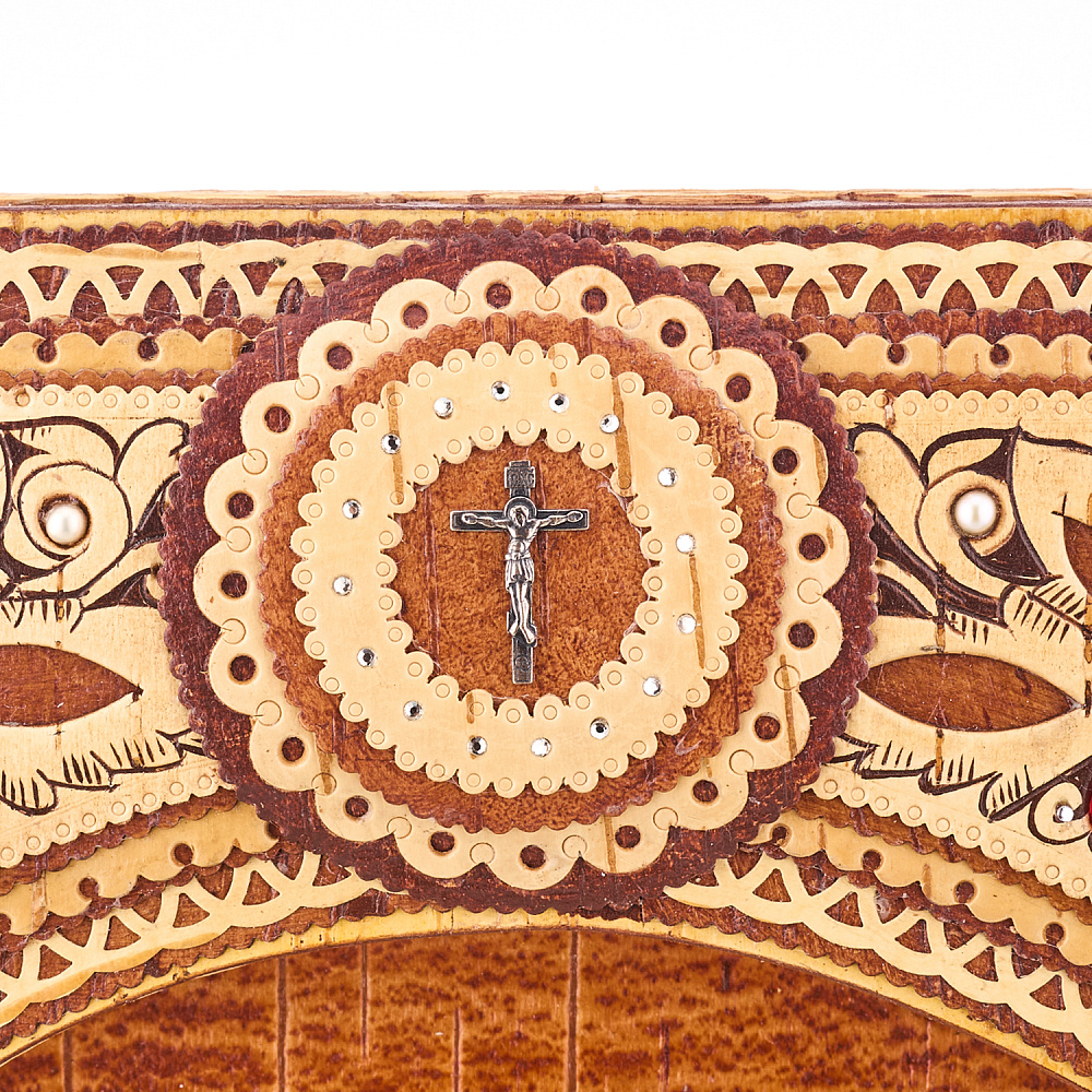 Икона из бересты «Креститель Господа Иисуса» 46,5х36,5 см - интернет магазин Русь Велика я фото 5