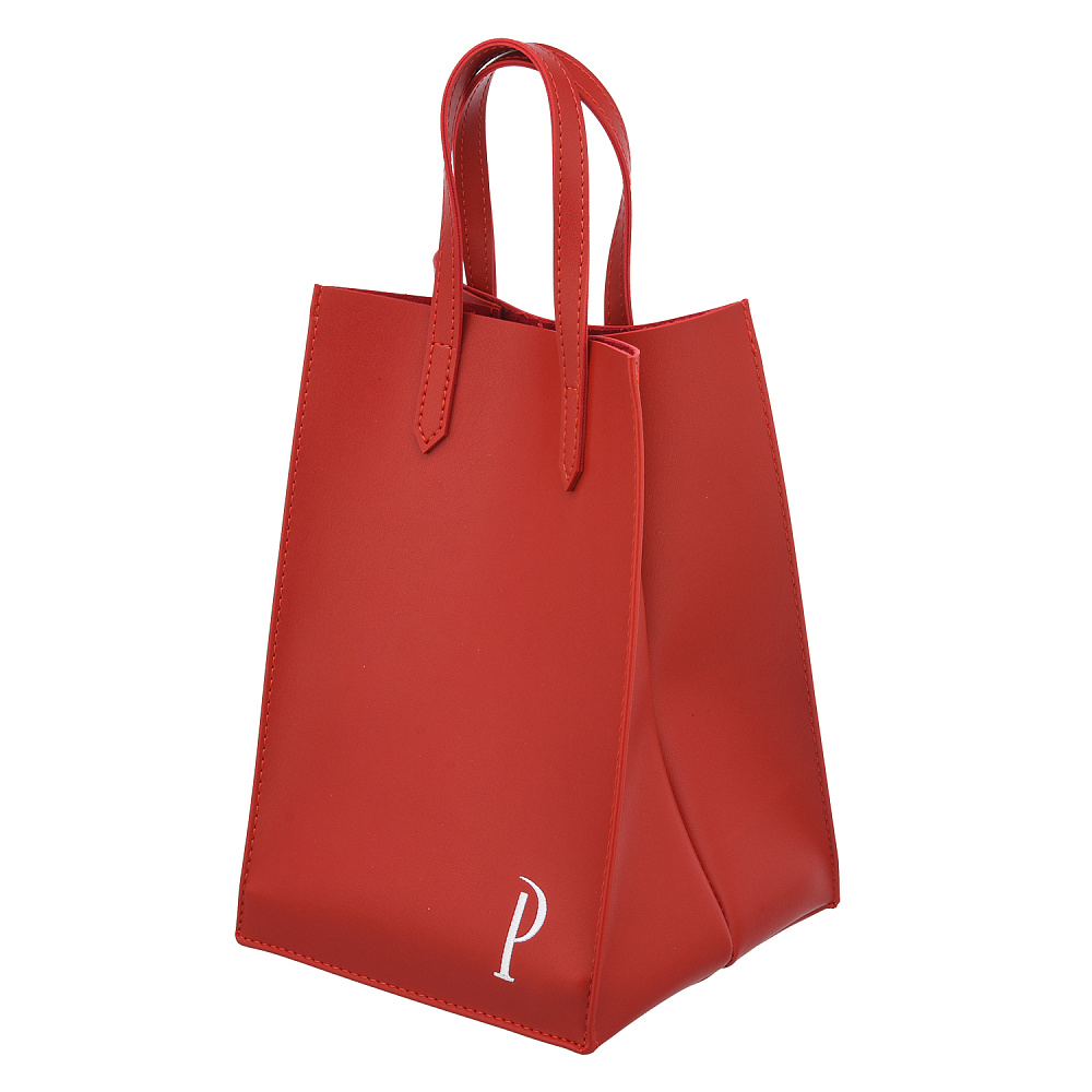 Подарочный пакет-упаковка из экокожи «Р» 18х18х26 см - интернет магазин Русь Велика я 