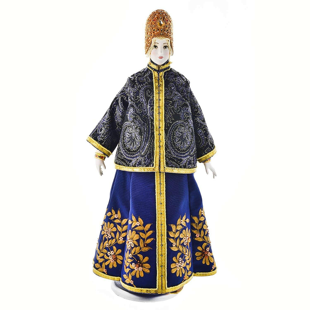 Интерьерная фарфоровая кукла ручной работы «Купчиха» - интернет магазин Русь Велика я 