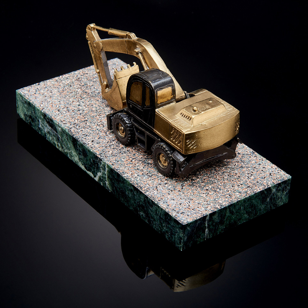 Бронзовая статуэтка техники «Экскаватор» - интернет магазин Русь Велика я фото 3