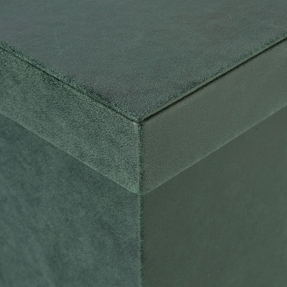 Подарочная упаковка из экокожи зеленая 16х16х16 см - интернет магазин Русь Велика я фото 2