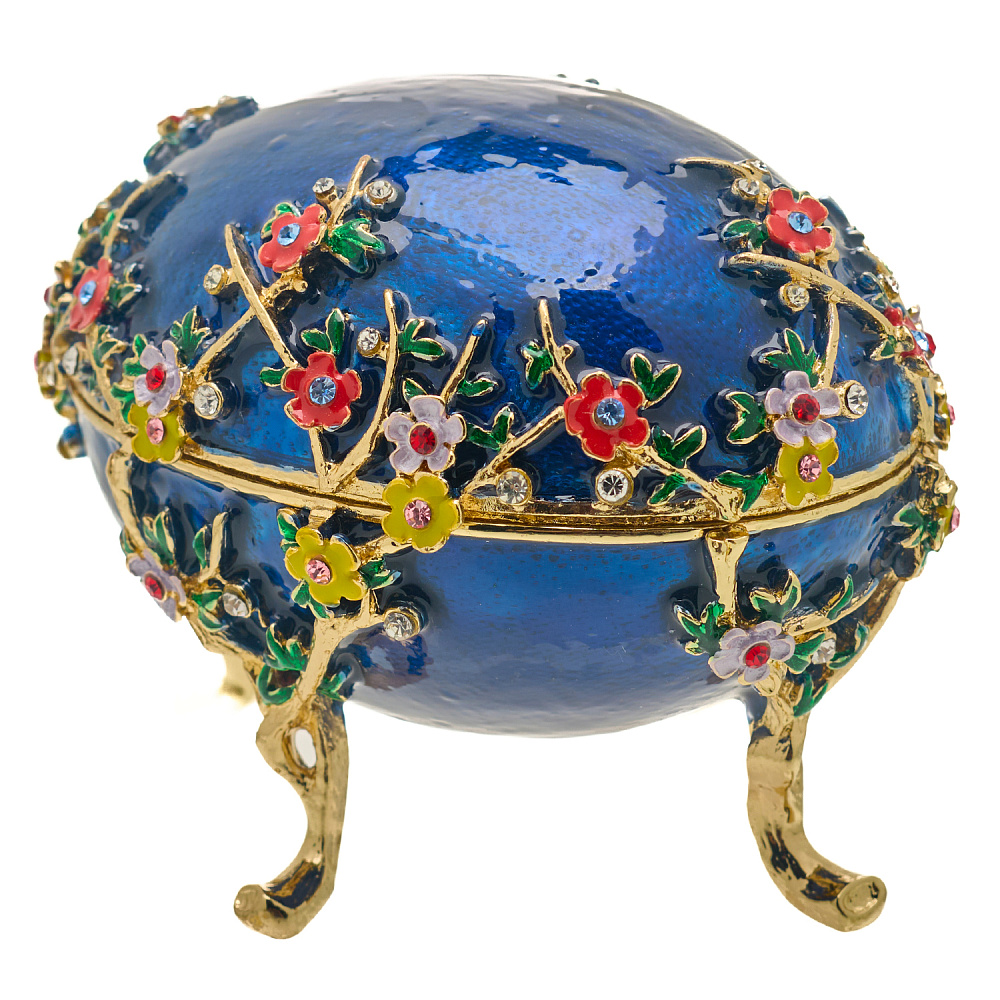 Пасхальное яйцо-шкатулка «Весеннее». Традиции Фаберже - интернет магазин Русь Велика я фото 1