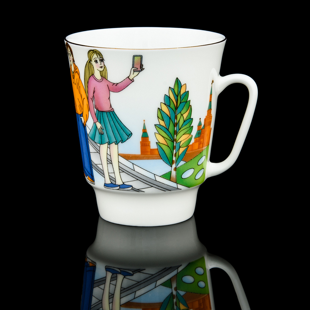 Кофейная пара 165 мл «Парк Зарядье». Форма «Майская». ИФЗ - интернет магазин Русь Велика я фото 2