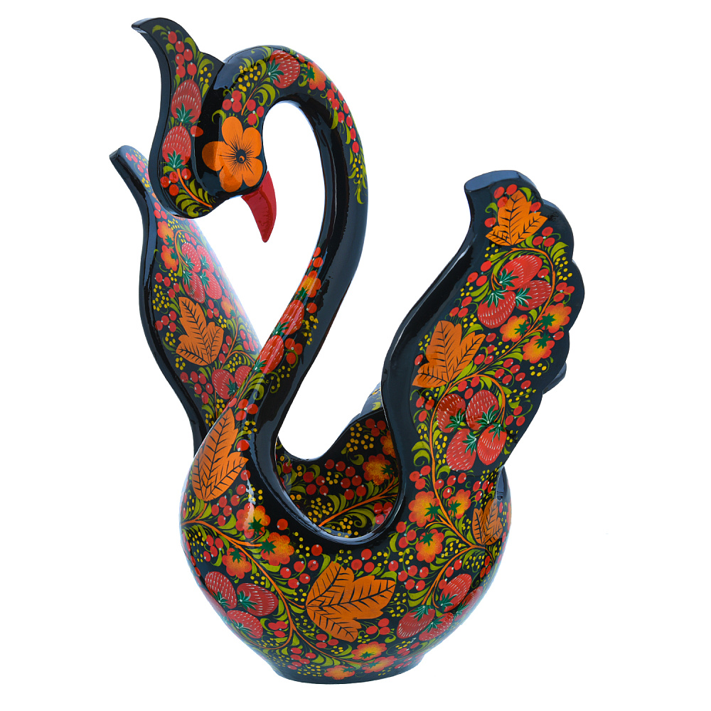 Братина «Лебедь». Хохлома - интернет магазин Русь Велика я 