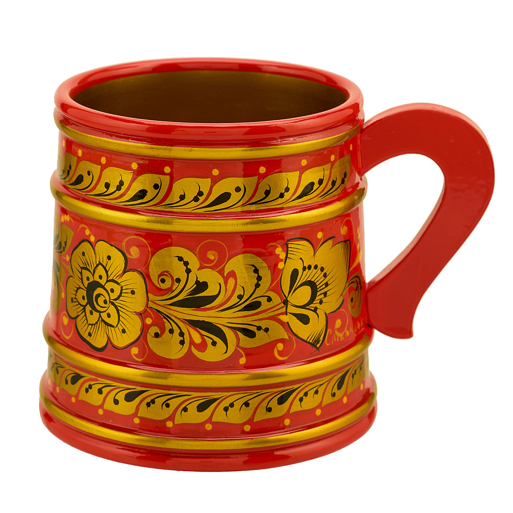 Кружка «Торжество». Хохлома - интернет магазин Русь Велика я 