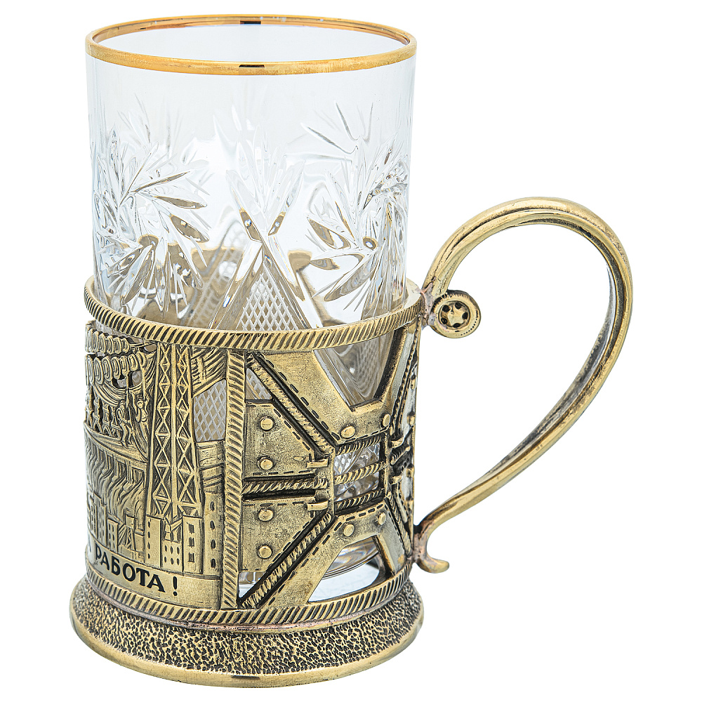 Подстаканник латунный «Энергия» - интернет магазин Русь Велика я фото 1