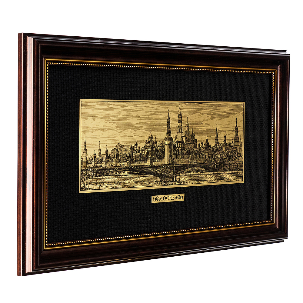 Офорт черно-белый «Большой Москворецкий мост. Кремль» 21х40 см - интернет магазин Русь Велика я фото 2