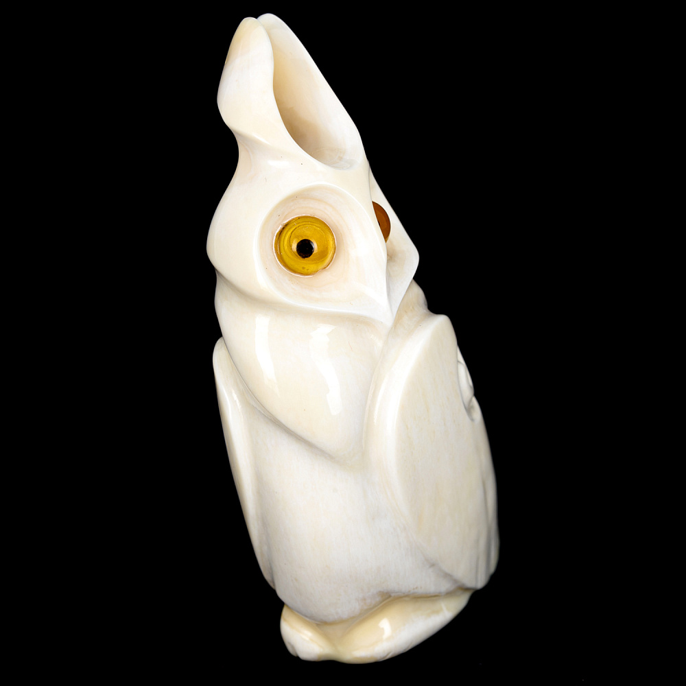 Скульптура из кости кита «Сова» - интернет магазин Русь Велика я фото 2