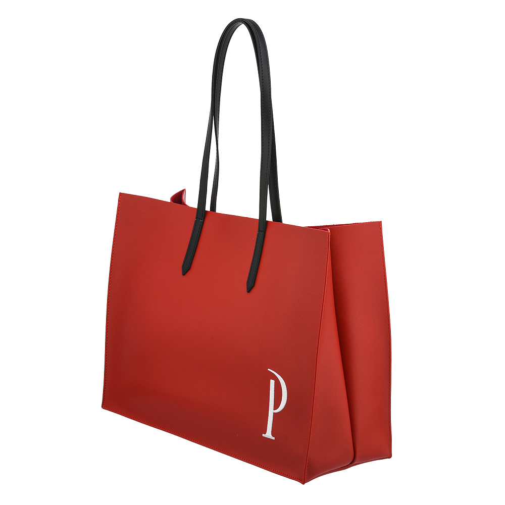 Подарочный пакет-упаковка из экокожи «Р» 32х15х42 см - интернет магазин Русь Велика я 