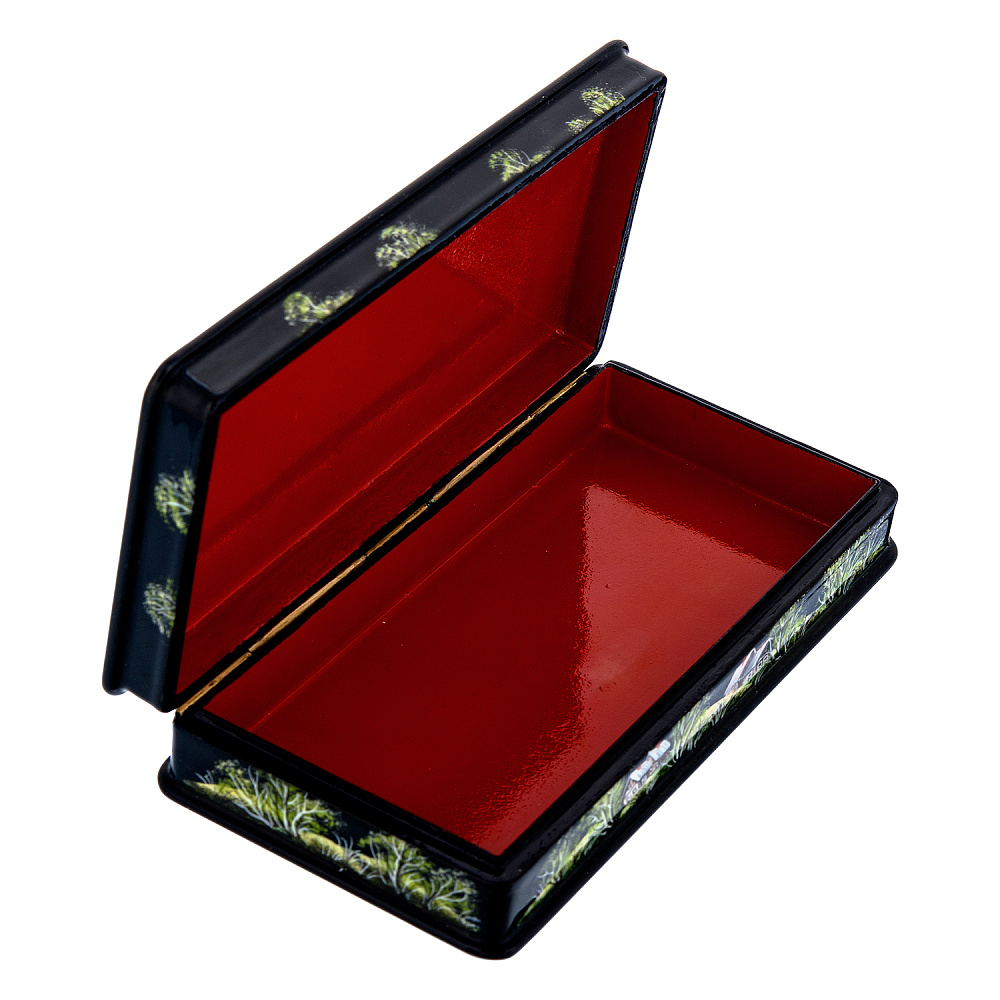 Шкатулка с художественной росписью «Лето в деревне» - интернет магазин Русь Велика я фото 3