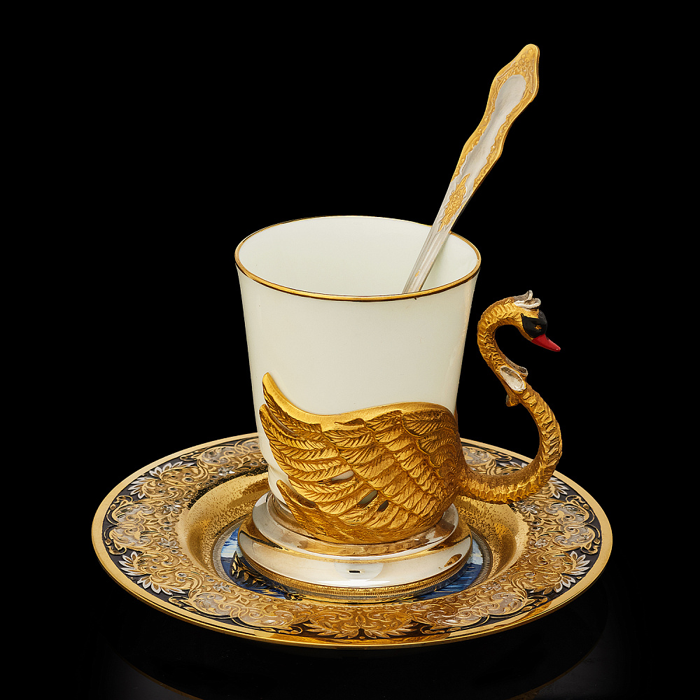 Кофейная пара «Лебедь». Златоуст - интернет магазин Русь Велика я фото 1