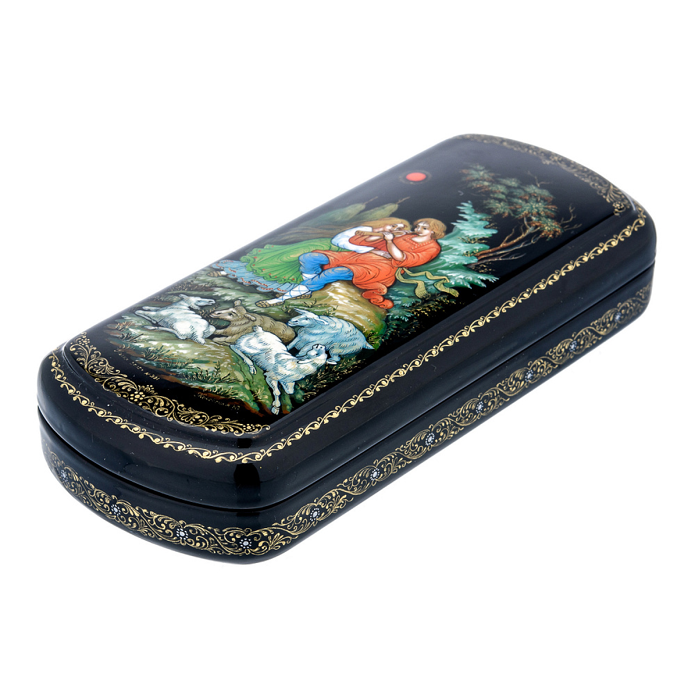 Шкатулка с художественной росписью «Пастушок» - интернет магазин Русь Велика я фото 1