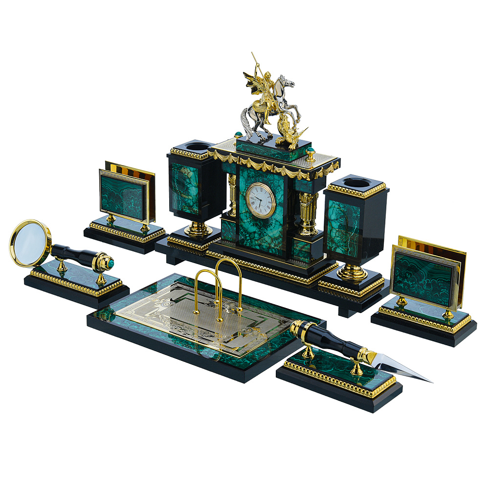 Настольный письменный набор «Георгий Победоносец» - интернет магазин Русь Велика я фото 1